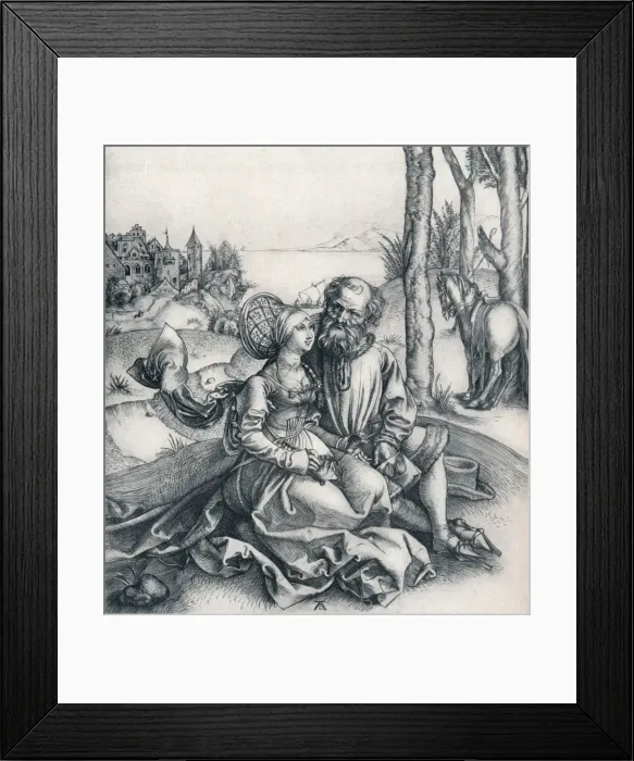 Framed Print : The Offer of Love, 1495 (1906). Artist: Albrecht Durer Framed Print : The Offer of Love, 1495 (1906). Artist: Albrecht Durer