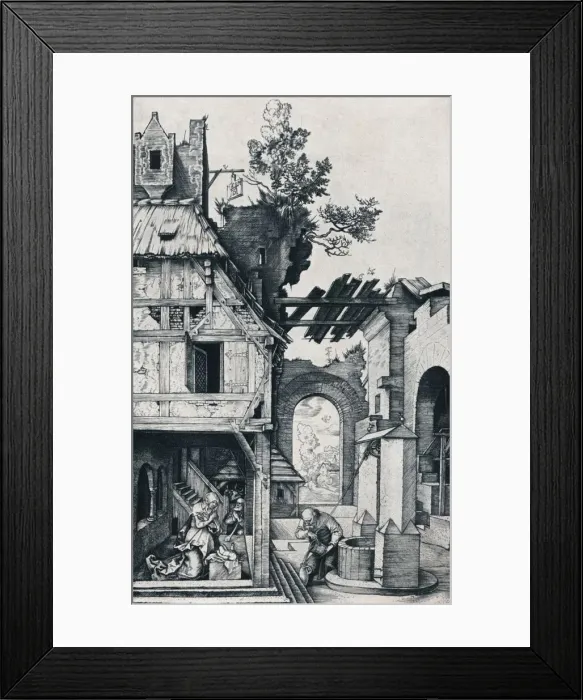 Framed Print : The Nativity, 1504 (1906). Artist: Albrecht Durer Framed Print : The Nativity, 1504 (1906). Artist: Albrecht Durer