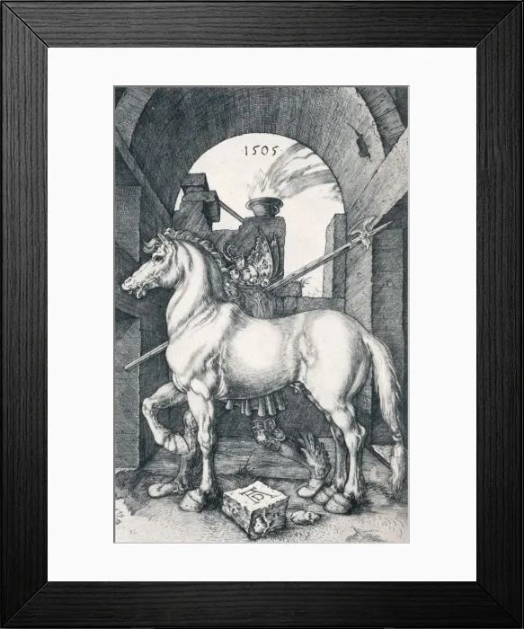 Framed Print : The Small Horse, 1505 (1906). Artist: Albrecht Durer Framed Print : The Small Horse, 1505 (1906). Artist: Albrecht Durer
