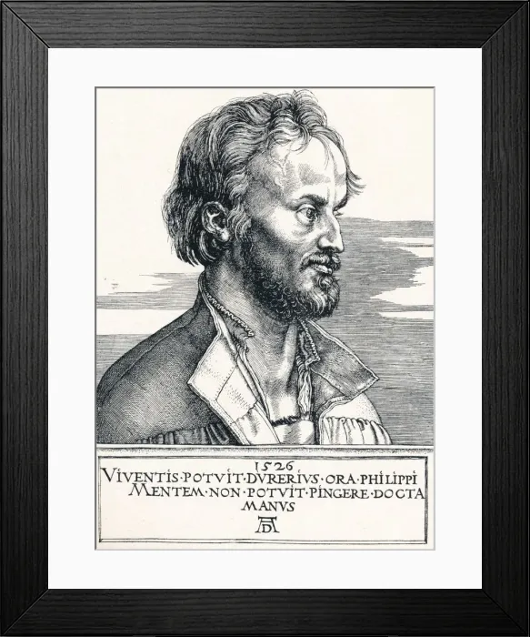 Framed Print : Philipp Melanchthon, 1526 (1906). Artist: Albrecht Durer Framed Print : Philipp Melanchthon, 1526 (1906). Artist: Albrecht Durer