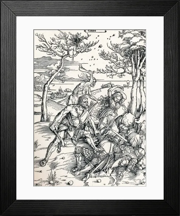 Framed Print : Hercules, 1497 (1906). Artist: Albrecht Durer Framed Print : Hercules, 1497 (1906). Artist: Albrecht Durer