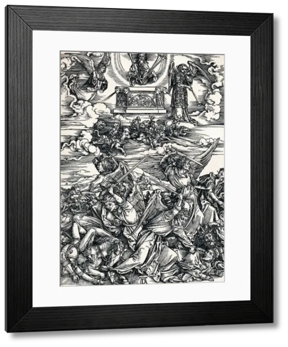 Framed Print : The Four Avenging Angels, 1498 (1906). Artist: Albrecht Durer Framed Print : The Four Avenging Angels, 1498 (1906). Artist: Albrecht Durer