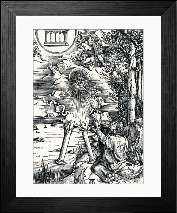 Framed Print : St John Devouring the Book, 1498 (1906). Artist: Albrecht Durer Framed Print : St John Devouring the Book, 1498 (1906). Artist: Albrecht Durer