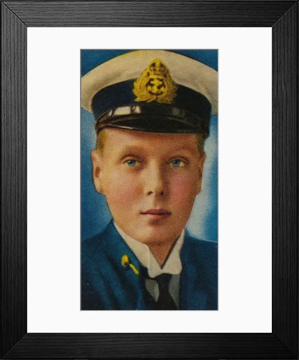 Framed Print : The future King Edward VIII when he was a cadet in the Royal Navy, c1907-c1910 (1935) Framed Print : The future King Edward VIII when he was a cadet in the Royal Navy, c1907-c1910 (1935)
