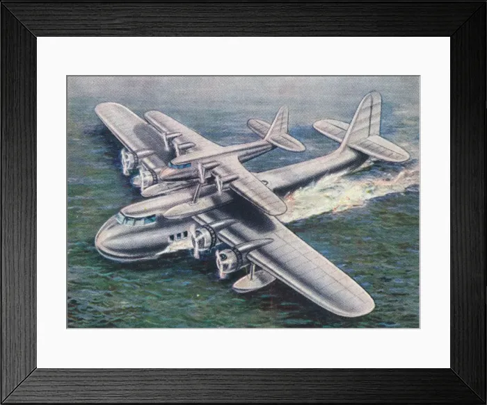 Framed Print : The Short Mayo Composite aircraft, 1938 Framed Print : The Short Mayo Composite aircraft, 1938