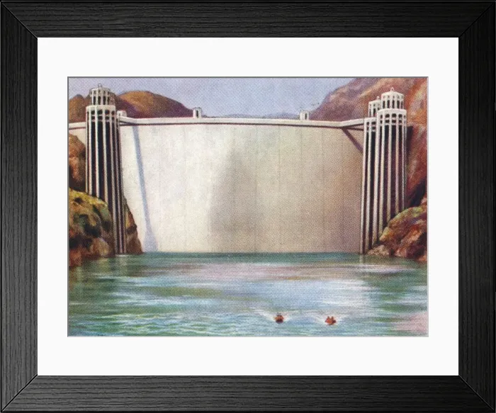 Framed Print : The Boulder Dam, USA, 1938 Framed Print : The Boulder Dam, USA, 1938