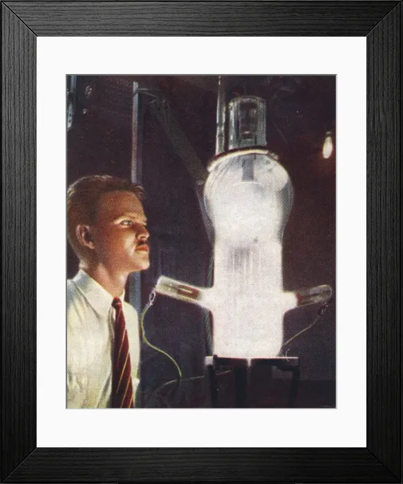 Framed Print : High power grid-glow tube, 1938 Framed Print : High power grid-glow tube, 1938
