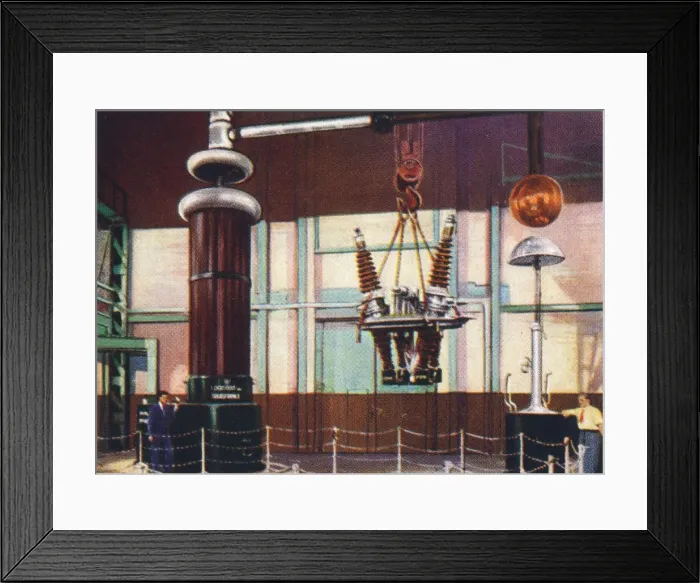 Framed Print : High voltage test house, 1938 Framed Print : High voltage test house, 1938