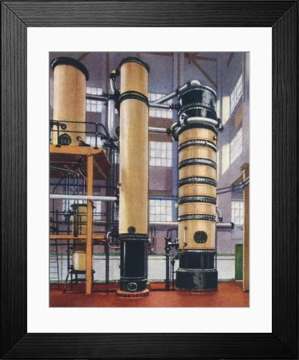 Framed Print : Benzole recovery plant, 1938 Framed Print : Benzole recovery plant, 1938