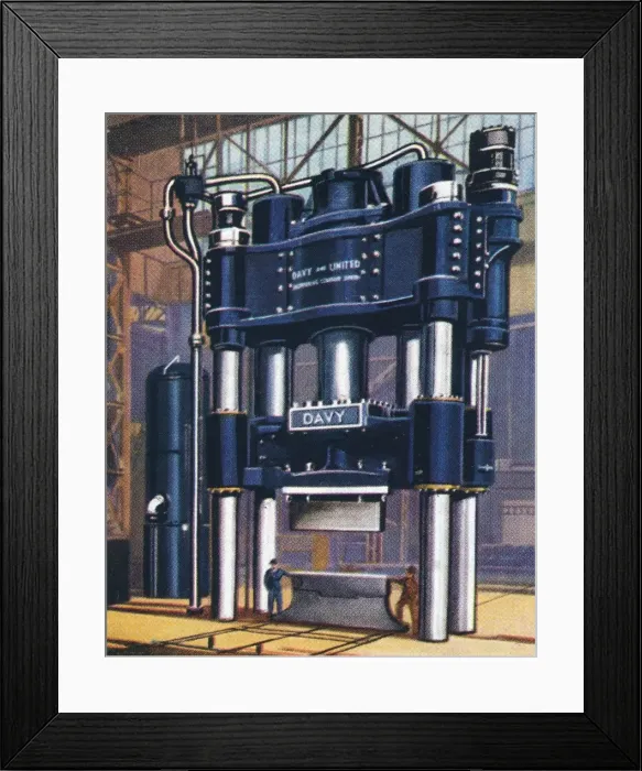 Framed Print : 6000-ton forging press, 1938 Framed Print : 6000-ton forging press, 1938