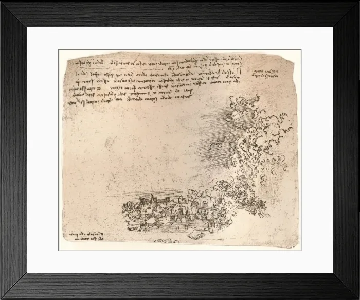 Framed Print : Representation of natural phenomena, c1472-c1519 (1883). Artist: Leonardo da Vinci Framed Print : Representation of natural phenomena, c1472-c1519 (1883). Artist: Leonardo da Vinci