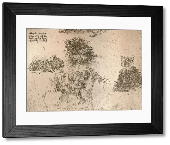 Framed Print : Representation of natural phenomena, c1472-c1519 (1883). Artist: Leonardo da Vinci