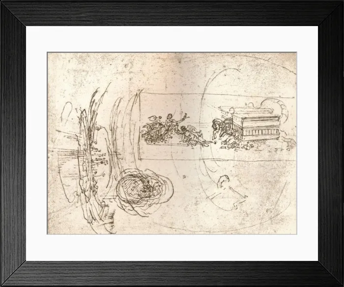 Framed Print : Studies for allegorical compositions, c1472-c1519 (1883). Artist: Leonardo da Vinci Framed Print : Studies for allegorical compositions, c1472-c1519 (1883). Artist: Leonardo da Vinci