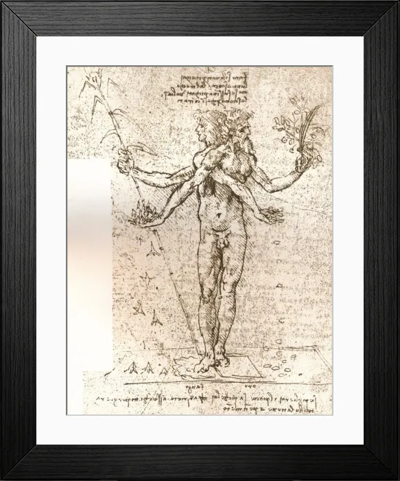 Framed Print : Drawing of an allegorical composition, c1472-c1519 (1883). Artist: Leonardo da Vinci Framed Print : Drawing of an allegorical composition, c1472-c1519 (1883). Artist: Leonardo da Vinci