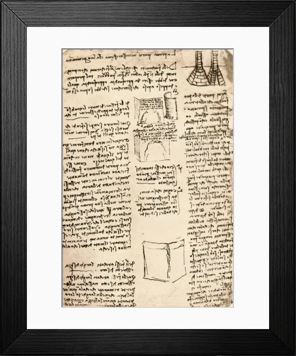 Framed Print : Architectural drawing, c1472-c1519 (1883). Artist: Leonardo da Vinci Framed Print : Architectural drawing, c1472-c1519 (1883). Artist: Leonardo da Vinci