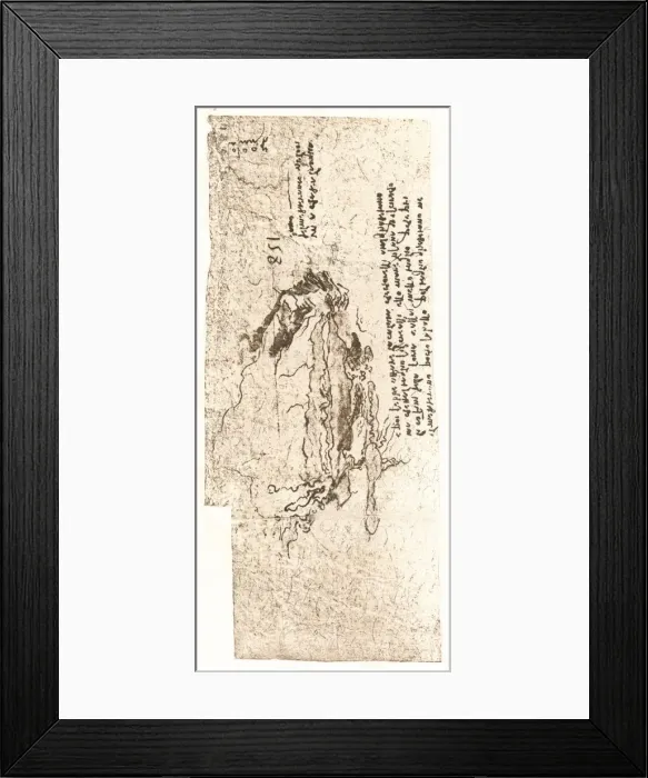 Framed Print : A map representing the Mediterranean Sea, c1472-c1519 (1883). Artist: Leonardo da Vinci Framed Print : A map representing the Mediterranean Sea, c1472-c1519 (1883). Artist: Leonardo da Vinci