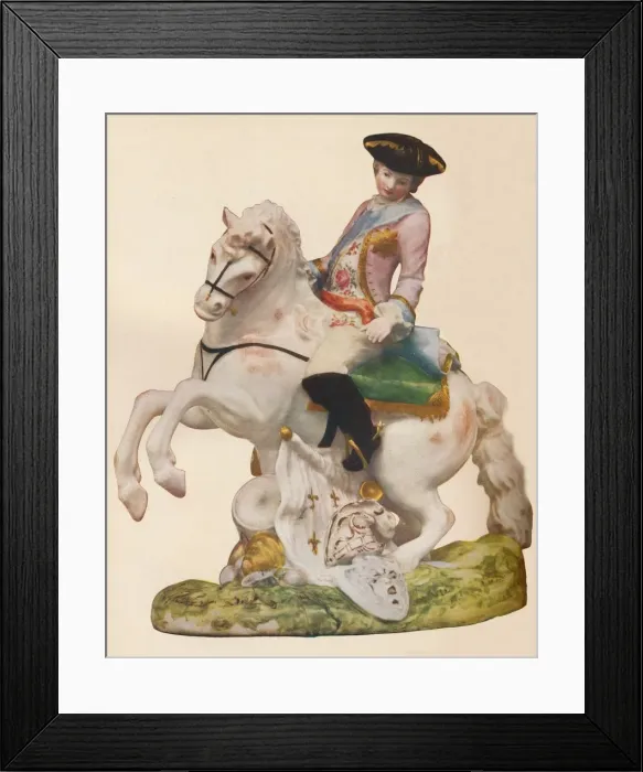Framed Print : Vauxhall Porcelain figure, probably representing Ferdinand, Duke of Brunswick, c1755-60 Framed Print : Vauxhall Porcelain figure, probably representing Ferdinand, Duke of Brunswick, c1755-60