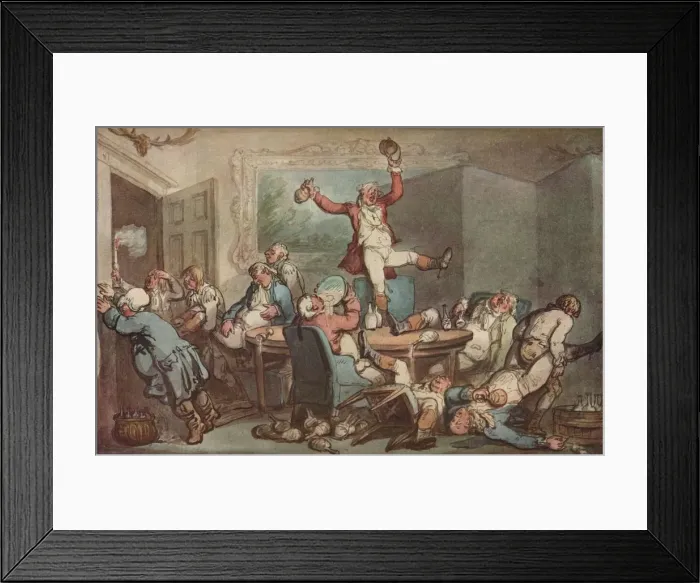 Framed Print : The Hunt Supper, c1780-1825 Framed Print : The Hunt Supper, c1780-1825