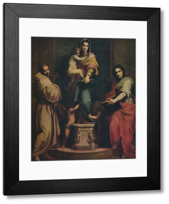 Framed Print : Madonna of the Harpies, 1517. Artist: Andrea del Sarto Framed Print : Madonna of the Harpies, 1517. Artist: Andrea del Sarto
