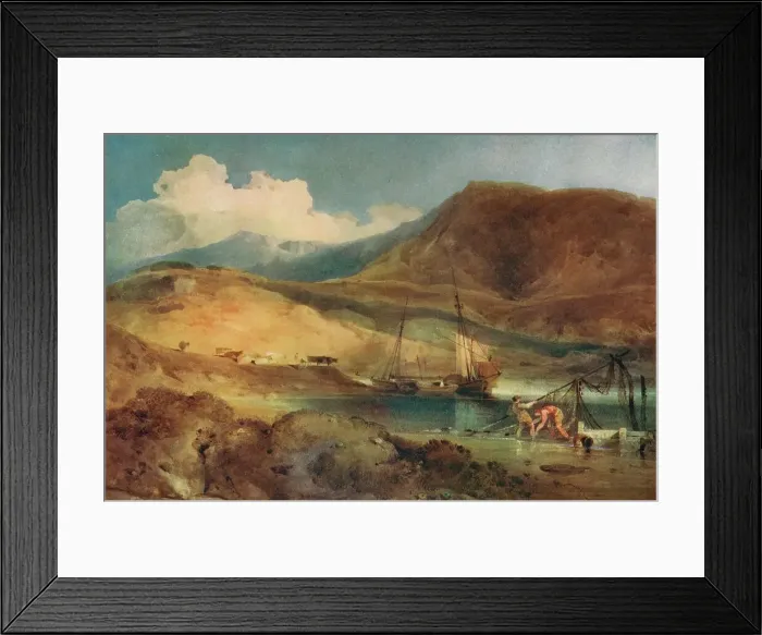 Framed Print : Cader Idris, from Barmouth Sands, c19th century. Artist: John Sell Cotman Framed Print : Cader Idris, from Barmouth Sands, c19th century. Artist: John Sell Cotman