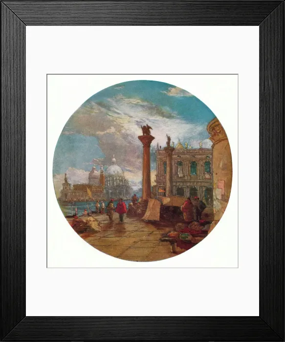 Framed Print : View in Venice, c1853