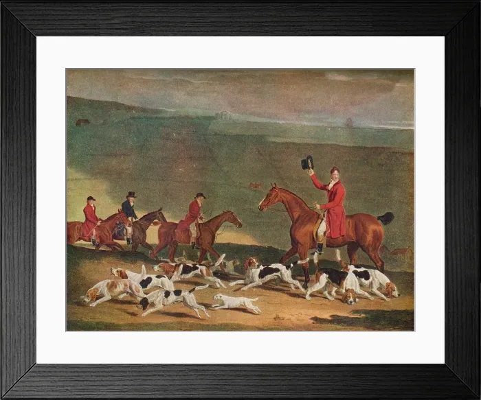 Framed Print : Francis Duckenfield Astley, Esq. and his Harriers, c19th century. Artist: Richard Woodman Framed Print : Francis Duckenfield Astley, Esq. and his Harriers, c19th century. Artist: Richard Woodman