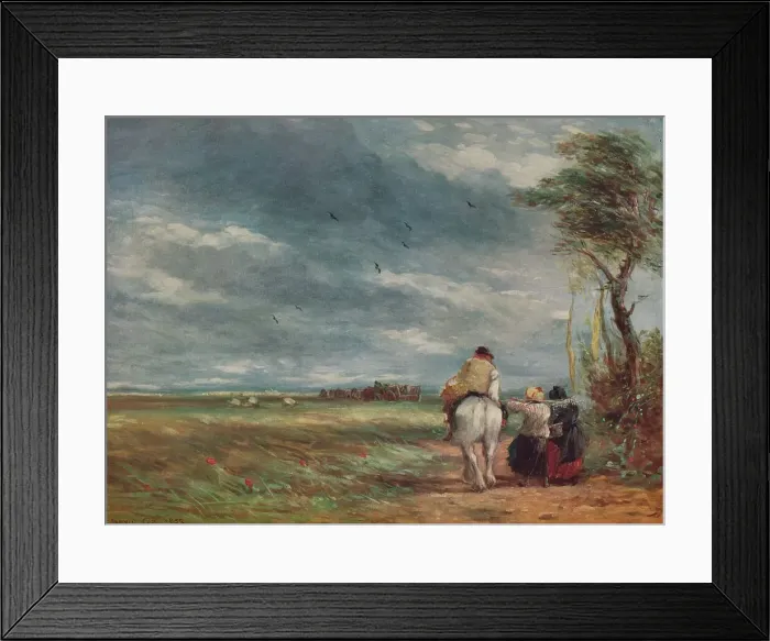 Framed Print : Going to the Hayfield, 1852. Artist: David Cox the elder Framed Print : Going to the Hayfield, 1852. Artist: David Cox the elder