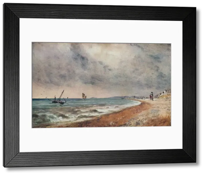 Framed Print : Hove Beach, with Fishing Boats, c1824. Artist: John Constable Framed Print : Hove Beach, with Fishing Boats, c1824. Artist: John Constable