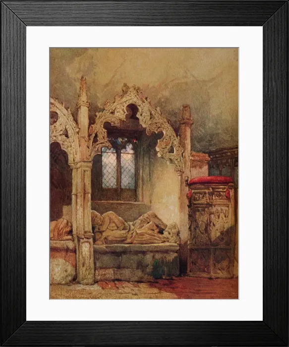 Framed Print : The Knight is Dust, 1869. Artist: John Skinner Prout Framed Print : The Knight is Dust, 1869. Artist: John Skinner Prout
