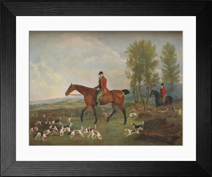 Framed Print : His Majestys Harriers, c19th century. Artist: Richard Woodman Framed Print : His Majestys Harriers, c19th century. Artist: Richard Woodman
