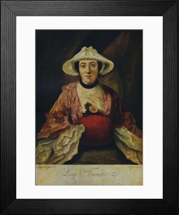 Framed Print : Anne (nee Day), Lady Fenoulhet, c1760. Artist: Richard Purcell Framed Print : Anne (nee Day), Lady Fenoulhet, c1760. Artist: Richard Purcell