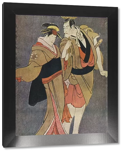 Ichikawa Komazo III as Kameya Chubei and Nakamura Tomisaburo as Umegawa, 1794. Artists: Cecil Reginald Grundy, Toshusai Sharaku
