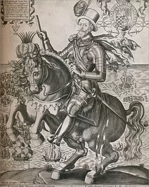 Lord Howard of Effingham, c1600. Artist: Thomas Cockson