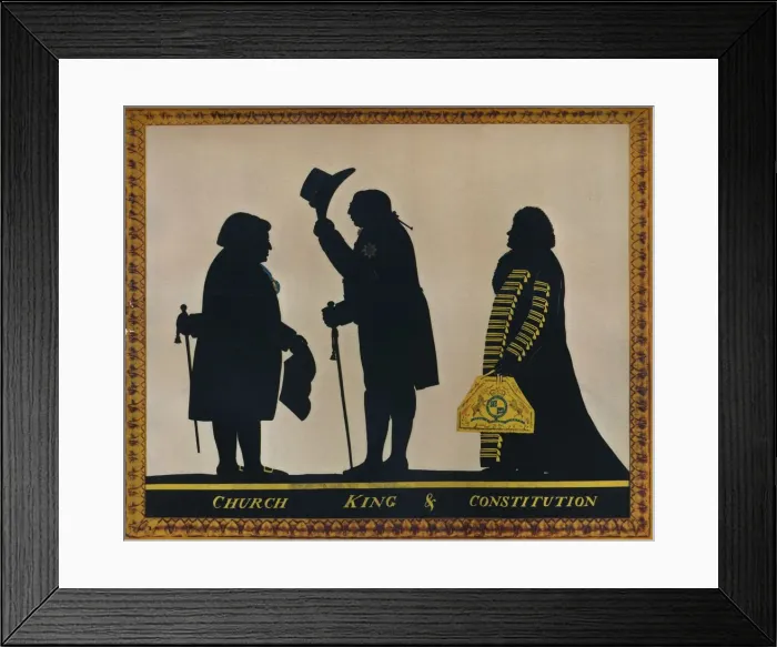 Framed Print : Church, King & Constitution, c1800. Artist: Charles Rosenberg Framed Print : Church, King & Constitution, c1800. Artist: Charles Rosenberg