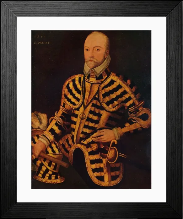 Framed Print : William Somerset, 3rd Earl of Worcester, c16th century Framed Print : William Somerset, 3rd Earl of Worcester, c16th century