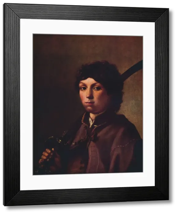 Framed Print : A Boy with a Sabre, c17th century Framed Print : A Boy with a Sabre, c17th century