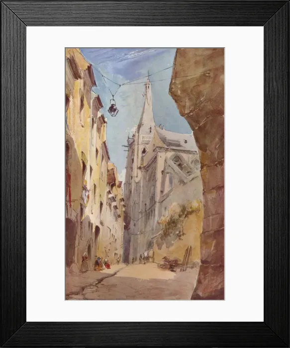 Framed Print : The Church of St. Severin, Paris, 19th century. Artist: James Holland Framed Print : The Church of St. Severin, Paris, 19th century. Artist: James Holland