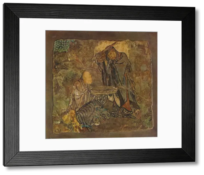 Framed Print : Prince Gotama (Gautama) Cutting Off His Hair, (1934-35) Framed Print : Prince Gotama (Gautama) Cutting Off His Hair, (1934-35)