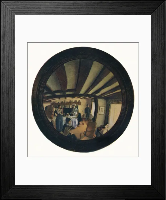 Framed Print : The Convex Mirror, c1916. Artist: George Washington Lambert Framed Print : The Convex Mirror, c1916. Artist: George Washington Lambert
