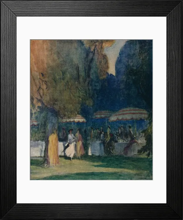 Framed Print : In Kensington Gardens, 1914. Artist: Claude Allin Shepperson Framed Print : In Kensington Gardens, 1914. Artist: Claude Allin Shepperson