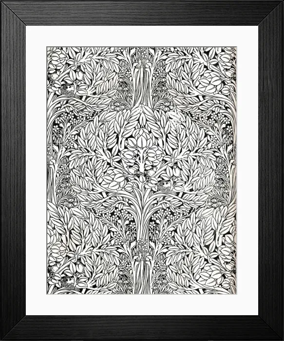 Framed Print : Wall-paper, printed in distemper colour. Designed by H. Wilson, 1893 Artist: W Jackson Framed Print : Wall-paper, printed in distemper colour. Designed by H. Wilson, 1893 Artist: W Jackson