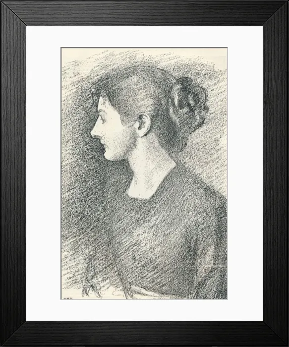 Framed Print : Portrait of Miss Emma Froude, c1893. Artist: Philip Wilson Steer Framed Print : Portrait of Miss Emma Froude, c1893. Artist: Philip Wilson Steer