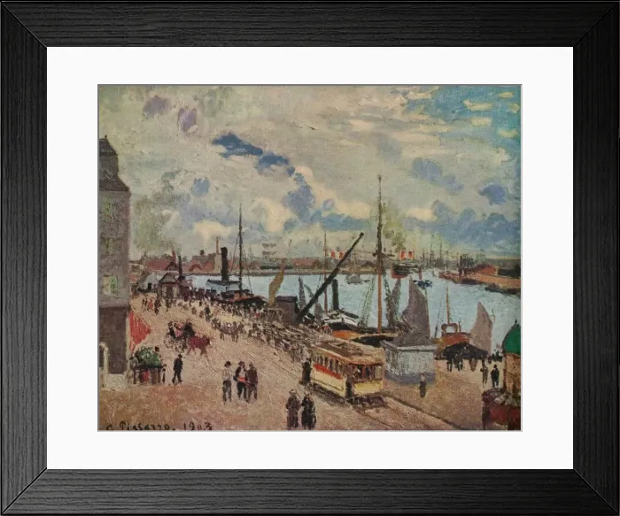 Framed Print : Outer Harbour of Le Havre, 1903. Artist: Camille Pissarro Framed Print : Outer Harbour of Le Havre, 1903. Artist: Camille Pissarro