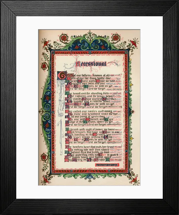 Framed Print : The Recessional, c1900. Artist: EM Underwood Framed Print : The Recessional, c1900. Artist: EM Underwood
