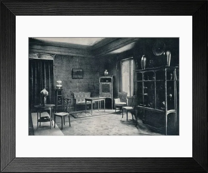 Framed Print : A drawing-room by E. Colonna, 1900 Framed Print : A drawing-room by E. Colonna, 1900