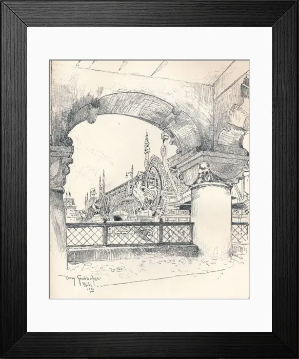 Framed Print : Colonnade near the Pont des Invalides, c1900. Artist: Tony Grubhofer Framed Print : Colonnade near the Pont des Invalides, c1900. Artist: Tony Grubhofer