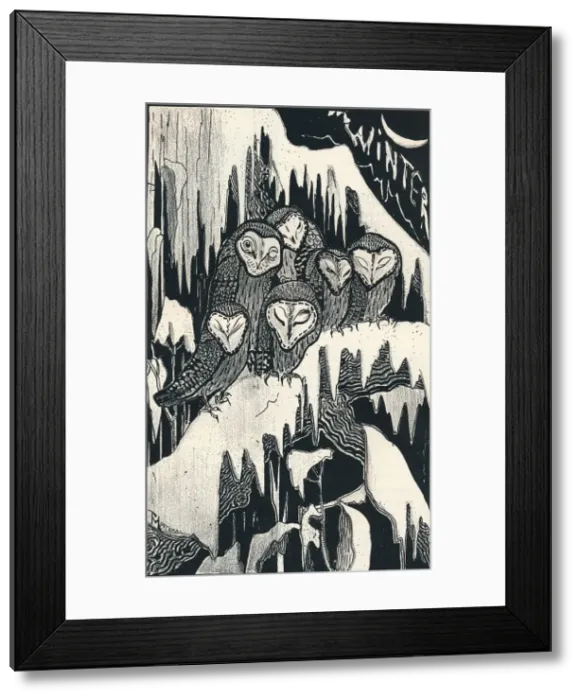 Framed Print : Winter, c1895. Artist: Theo van Hoytema Framed Print : Winter, c1895. Artist: Theo van Hoytema