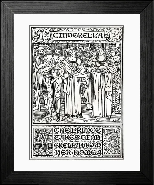Framed Print : Cinderella, c1895. Artist: Arthur Joseph Gaskin Framed Print : Cinderella, c1895. Artist: Arthur Joseph Gaskin