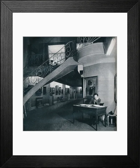Framed Print : The ground floor gallery of the American-British Art Center, c1941 Framed Print : The ground floor gallery of the American-British Art Center, c1941