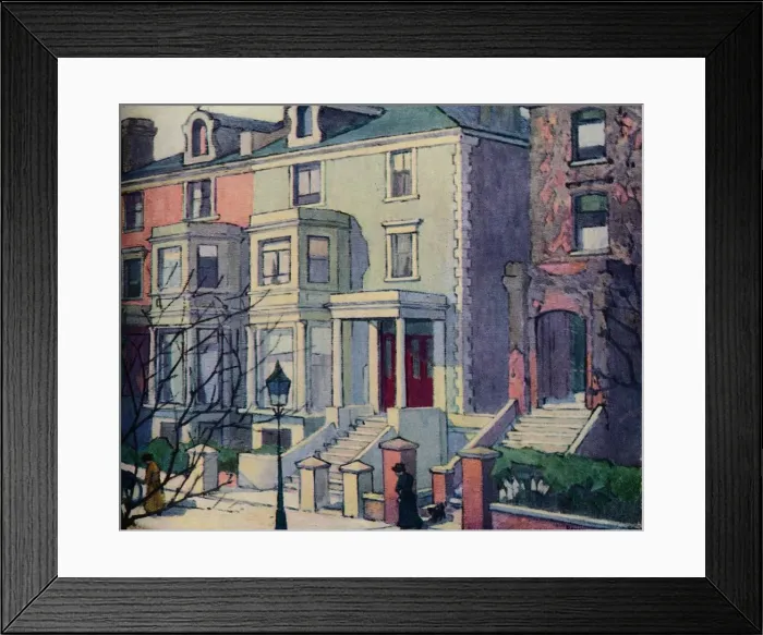Framed Print : Houses in Sunlight, Hampstead, c20th century. Artist: Robert Polhill Bevan Framed Print : Houses in Sunlight, Hampstead, c20th century. Artist: Robert Polhill Bevan